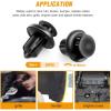 imageGOOACC GRC18 100PCS 7mm 8mm 10mm Nylon Push Expansion Screws Replacement KitBumper Fastener Rivet Clips GM 21030249 Ford N807389S