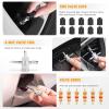 imageGOOACC GRC30 120PCS Car Retainer 63mm 8mm 9mm 10mm Expansion Screws Replacement Kit Bumper Push Rivet Clips 1PC Fastener Remover158 Clips  Tools