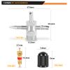 imageGOOACC GRC30 120PCS Car Retainer 63mm 8mm 9mm 10mm Expansion Screws Replacement Kit Bumper Push Rivet Clips 1PC Fastener Remover158 Clips  Tools