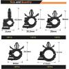 imageGOOACC Push Mount Cable Zip Ties Heavy Duty Nylon Push Mount 4 Popular Sizes Self Locking Cable Strap Assortment for Indoor Outdoor Wire Tying Construction Auto ect 120 Pcs130pcs Wire Routing Clips