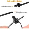imageGOOACC Push Mount Cable Zip Ties Heavy Duty Nylon Push Mount 4 Popular Sizes Self Locking Cable Strap Assortment for Indoor Outdoor Wire Tying Construction Auto ect 120 Pcs160pcs Push Mount Cable Zip Tie5 Sizes