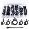 imageGOOACC Push Mount Cable Zip Ties Heavy Duty Nylon Push Mount 4 Popular Sizes Self Locking Cable Strap Assortment for Indoor Outdoor Wire Tying Construction Auto ect 120 Pcs60pcs Wire Routing Clips