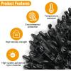 imageGOOACC Push Mount Cable Zip Ties Heavy Duty Nylon Push Mount 4 Popular Sizes Self Locking Cable Strap Assortment for Indoor Outdoor Wire Tying Construction Auto ect 120 Pcs160pcs Push Mount Cable Zip Tie5 Sizes