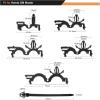 imageGOOACC Push Mount Cable Zip Ties Heavy Duty Nylon Push Mount 4 Popular Sizes Self Locking Cable Strap Assortment for Indoor Outdoor Wire Tying Construction Auto ect 120 Pcs60pcs Wire Routing Clips