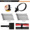 imageGOOACC Push Mount Cable Zip Ties Heavy Duty Nylon Push Mount 4 Popular Sizes Self Locking Cable Strap Assortment for Indoor Outdoor Wire Tying Construction Auto ect 120 Pcs60pcs Wire Routing Clips