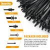 imageGOOACC Push Mount Cable Zip Ties Heavy Duty Nylon Push Mount 4 Popular Sizes Self Locking Cable Strap Assortment for Indoor Outdoor Wire Tying Construction Auto ect 120 Pcs160pcs Push Mount Cable Zip Tie5 Sizes