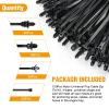 imageGOOACC Push Mount Cable Zip Ties Heavy Duty Nylon Push Mount 4 Popular Sizes Self Locking Cable Strap Assortment for Indoor Outdoor Wire Tying Construction Auto ect 120 Pcs120pcs Push Mount Cable Zip Tie4 Sizes
