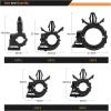 imageGOOACC Push Mount Cable Zip Ties Heavy Duty Nylon Push Mount 4 Popular Sizes Self Locking Cable Strap Assortment for Indoor Outdoor Wire Tying Construction Auto ect 120 Pcs60pcs Wire Routing Clips