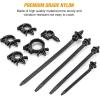 imageGOOACC Push Mount Cable Zip Ties Heavy Duty Nylon Push Mount 4 Popular Sizes Self Locking Cable Strap Assortment for Indoor Outdoor Wire Tying Construction Auto ect 120 Pcs130pcs Wire Routing Clips