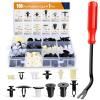 imageGOOACC 166 Pcs Car Retainer Clips ampampScrew Grommets  12 Most Popular Sizes ampamp Applications for GM Toyota Honda Nissan Mazda  Bonus Fastener Remover166Pcs Retainer Clips  Remover