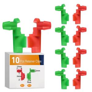 imageGOOACC 400PCS Universal Plastic Fender Clips Push Bumper Fastener Rivet Clips Compatible for GM Ford Chrysler Toyota Honda with 6 Most Popular Sizes10Pcs Tailgate Handle Rod Clip