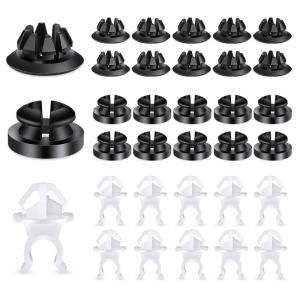 imageGOOACC 400PCS Universal Plastic Fender Clips Push Bumper Fastener Rivet Clips Compatible for GM Ford Chrysler Toyota Honda with 6 Most Popular Sizes30Pcs Hood Rod Clip