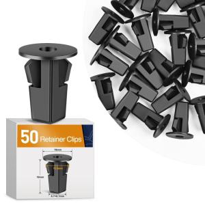imageGOOACC 400PCS Universal Plastic Fender Clips Push Bumper Fastener Rivet Clips Compatible for GM Ford Chrysler Toyota Honda with 6 Most Popular Sizes50Pcs Fender Liner Clips