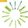 imageGOOACC 40Pcs Trim Removal ToolAuto Terminal Removal Key ToolAuto Clip Pliers Stereo Removal ToolsCar Upholstery Repair Removal KitPrecision Hook and Pick SetWiring ThreaderCar Film ScrapeYellowGreen