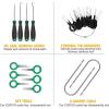 imageGOOACC 40Pcs Trim Removal ToolAuto Terminal Removal Key ToolAuto Clip Pliers Stereo Removal ToolsCar Upholstery Repair Removal KitPrecision Hook and Pick SetWiring ThreaderCar Film ScrapeYellowGreen