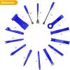 imageGOOACC 40Pcs Trim Removal ToolAuto Terminal Removal Key ToolAuto Clip Pliers Stereo Removal ToolsCar Upholstery Repair Removal KitPrecision Hook and Pick SetWiring ThreaderCar Film ScrapeYellowBlue