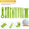 imageGOOACC 40Pcs Trim Removal ToolAuto Terminal Removal Key ToolAuto Clip Pliers Stereo Removal ToolsCar Upholstery Repair Removal KitPrecision Hook and Pick SetWiring ThreaderCar Film ScrapeYellowGreen