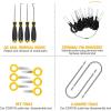 imageGOOACC 40Pcs Trim Removal ToolAuto Terminal Removal Key ToolAuto Clip Pliers Stereo Removal ToolsCar Upholstery Repair Removal KitPrecision Hook and Pick SetWiring ThreaderCar Film ScrapeYellowYellow