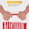 imageGOOACC 40Pcs Trim Removal ToolAuto Terminal Removal Key ToolAuto Clip Pliers Stereo Removal ToolsCar Upholstery Repair Removal KitPrecision Hook and Pick SetWiring ThreaderCar Film ScrapeYellowRed