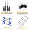 imageGOOACC 40Pcs Trim Removal ToolAuto Terminal Removal Key ToolAuto Clip Pliers Stereo Removal ToolsCar Upholstery Repair Removal KitPrecision Hook and Pick SetWiring ThreaderCar Film ScrapeYellowBlue