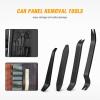 imageGOOACC Auto Trim Removal Tool Kit NoScratch Tool Kit for Car Audio Dash Window Molding4PCS Black