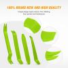 imageGOOACC Auto Trim Removal Tool Kit NoScratch Tool Kit for Car Audio Dash Window Molding4PCS Green