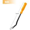 imageGOOACC Car PanelUpholstery Remover Ergonomic Stainless Steel Fastener Remover  Easily Removes Plastic Fasteners Reduces Damage to Panels and Loss of Clips YellowYellow
