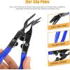 imageGOOACC Car PanelUpholstery Remover Ergonomic Stainless Steel Fastener Remover  Easily Removes Plastic Fasteners Reduces Damage to Panels and Loss of Clips YellowBlue