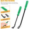 imageGOOACC Car PanelUpholstery Remover Ergonomic Stainless Steel Fastener Remover  Easily Removes Plastic Fasteners Reduces Damage to Panels and Loss of Clips YellowGreen