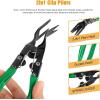 imageGOOACC Car PanelUpholstery Remover Ergonomic Stainless Steel Fastener Remover  Easily Removes Plastic Fasteners Reduces Damage to Panels and Loss of Clips YellowGreen