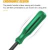 imageGOOACC Car PanelUpholstery Remover Ergonomic Stainless Steel Fastener Remover  Easily Removes Plastic Fasteners Reduces Damage to Panels and Loss of Clips YellowGreen