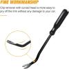imageGOOACC Car PanelUpholstery Remover Ergonomic Stainless Steel Fastener Remover  Easily Removes Plastic Fasteners Reduces Damage to Panels and Loss of Clips YellowBlack