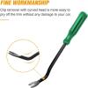 imageGOOACC Car PanelUpholstery Remover Ergonomic Stainless Steel Fastener Remover  Easily Removes Plastic Fasteners Reduces Damage to Panels and Loss of Clips YellowGreen
