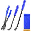 imageGOOACC Car PanelUpholstery Remover Ergonomic Stainless Steel Fastener Remover  Easily Removes Plastic Fasteners Reduces Damage to Panels and Loss of Clips YellowBlue