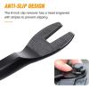 imageGOOACC Car PanelUpholstery Remover Ergonomic Stainless Steel Fastener Remover  Easily Removes Plastic Fasteners Reduces Damage to Panels and Loss of Clips YellowBlack