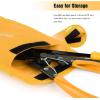 imageGOOACC Car PanelUpholstery Remover Ergonomic Stainless Steel Fastener Remover  Easily Removes Plastic Fasteners Reduces Damage to Panels and Loss of Clips YellowYellow