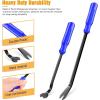 imageGOOACC Car PanelUpholstery Remover Ergonomic Stainless Steel Fastener Remover  Easily Removes Plastic Fasteners Reduces Damage to Panels and Loss of Clips YellowBlue