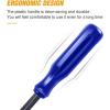 imageGOOACC Car PanelUpholstery Remover Ergonomic Stainless Steel Fastener Remover  Easily Removes Plastic Fasteners Reduces Damage to Panels and Loss of Clips YellowBlue