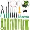 imageGOOACC 40Pcs Trim Removal ToolAuto Terminal Removal Key ToolAuto Clip Pliers Stereo Removal ToolsCar Upholstery Repair Removal KitPrecision Hook and Pick SetWiring ThreaderCar Film ScrapeYellowGreen
