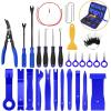 imageGOOACC 40Pcs Trim Removal ToolAuto Terminal Removal Key ToolAuto Clip Pliers Stereo Removal ToolsCar Upholstery Repair Removal KitPrecision Hook and Pick SetWiring ThreaderCar Film ScrapeYellowBlue