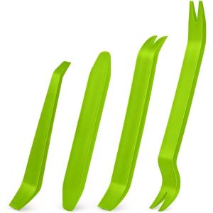 imageGOOACC Auto Trim Removal Tool Kit NoScratch Tool Kit for Car Audio Dash Window Molding4PCS Green