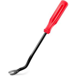 imageGOOACC Car PanelUpholstery Remover Ergonomic Stainless Steel Fastener Remover  Easily Removes Plastic Fasteners Reduces Damage to Panels and Loss of Clips YellowRed