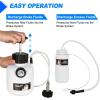 imageGOOACC Brake Bleeder Kit 3L Pneumatic Brake Bleeder Vacuum Pump One Person Brake Clutch Pressure Bleeder Flush Kit with 3L Fluid Extractor 1L Refilling Bottle 18PCS Adapters Brake System Bleeding Tool25L Brake Bleeder05L Bottle