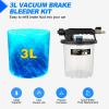 imageGOOACC Brake Bleeder Kit 3L Pneumatic Brake Bleeder Vacuum Pump One Person Brake Clutch Pressure Bleeder Flush Kit with 3L Fluid Extractor 1L Refilling Bottle 18PCS Adapters Brake System Bleeding Tool3L Pneumatic Brake Bleeder1L Bottle
