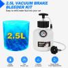 imageGOOACC Brake Bleeder Kit 3L Pneumatic Brake Bleeder Vacuum Pump One Person Brake Clutch Pressure Bleeder Flush Kit with 3L Fluid Extractor 1L Refilling Bottle 18PCS Adapters Brake System Bleeding Tool25L Brake Bleeder05L Bottle