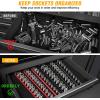 imageGOOACC Magnetic Socket Organizer 14quot 38quot 12quot Socket Holder Set with 80 360 Swivel Clips Heavy Duty Aluminum Socket Rail Organizer for Tool Box Drawer 6 Pieces Magnetic Drive Socket Rails Holders