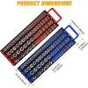 imageGOOACC Socket Organizer ABS Socket Holder Set 14quot 38quot 12quot Drive Socket Rail Holders Stores up 129 Clips Impact Sockets Organizers Rails for Tool Box Drawer 9 Piece Blue Red Black2 Set Tray 143812 Blue Red