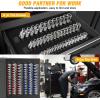 imageGOOACC Socket Organizer ABS Socket Holder Set 14quot 38quot 12quot Drive Socket Rail Holders Stores up 129 Clips Impact Sockets Organizers Rails for Tool Box Drawer 9 Piece Blue Red BlackClip Rail 9PC 143812 Blue Red Black