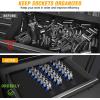 imageGOOACC Socket Organizer ABS Socket Holder Set 14quot 38quot 12quot Drive Socket Rail Holders Stores up 129 Clips Impact Sockets Organizers Rails for Tool Box Drawer 9 Piece Blue Red BlackClip Rail 1PC 12 Blue
