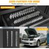 imageGOOACC Socket Organizer ABS Socket Holder Set 14quot 38quot 12quot Drive Socket Rail Holders Stores up 129 Clips Impact Sockets Organizers Rails for Tool Box Drawer 9 Piece Blue Red BlackClip Rail 3PC 143812 Black